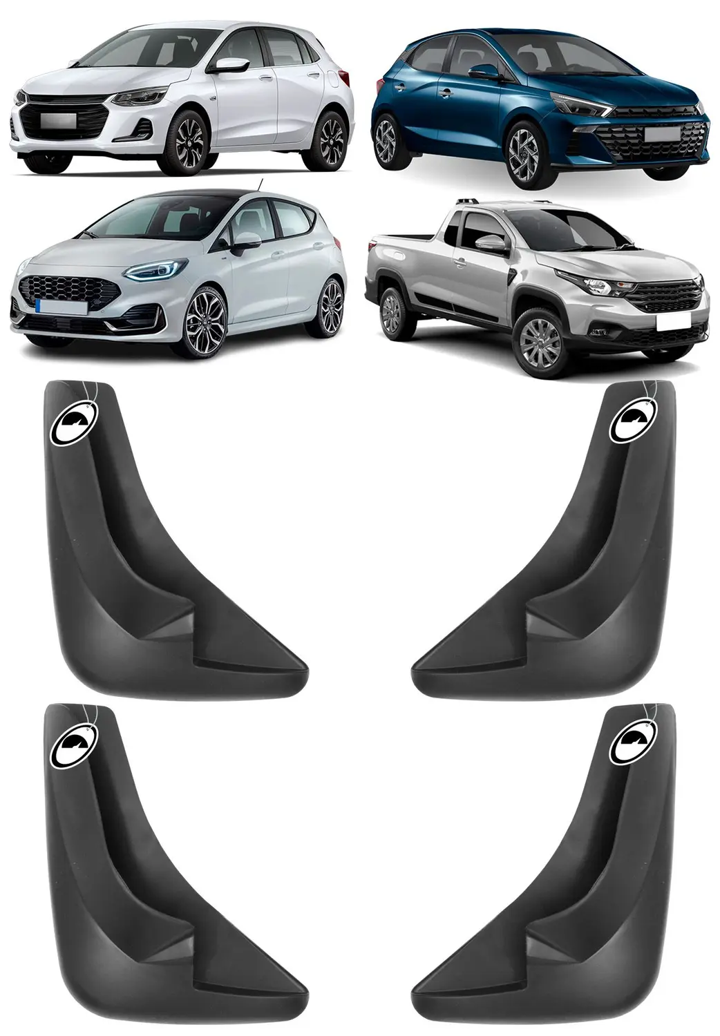 Jogo de 4 Peças Apara Barro / Lameiro Curto Universal